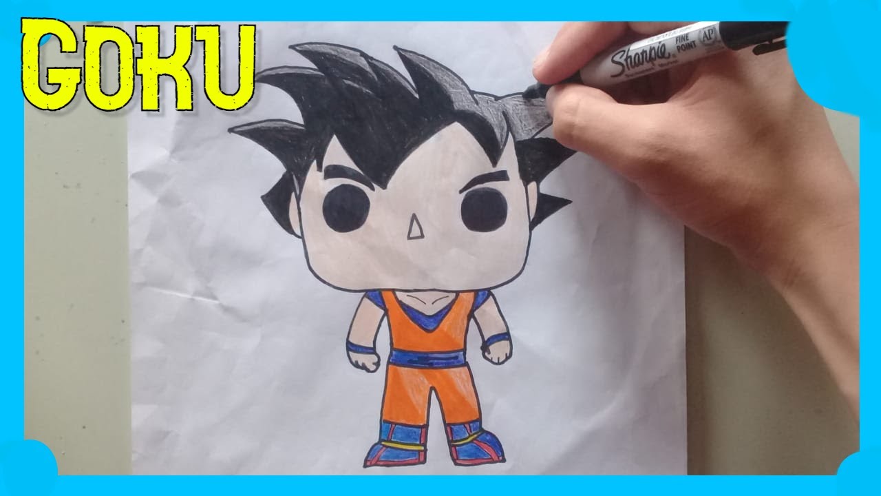Cómo DIBUJAR a GOKU FUNKO POP | Dragon Ball Super - YouTube