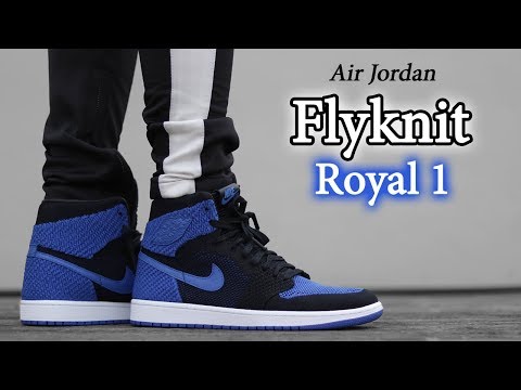 jordan 1 flyknit royal on feet