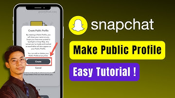 How to Make Public Profile on Snapchat !