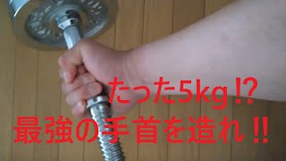 【たった5kgのダンベルで最強の手首を造る方法】