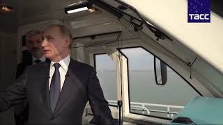 Vladimir Putin opened railway traffic on the Crimean bridge