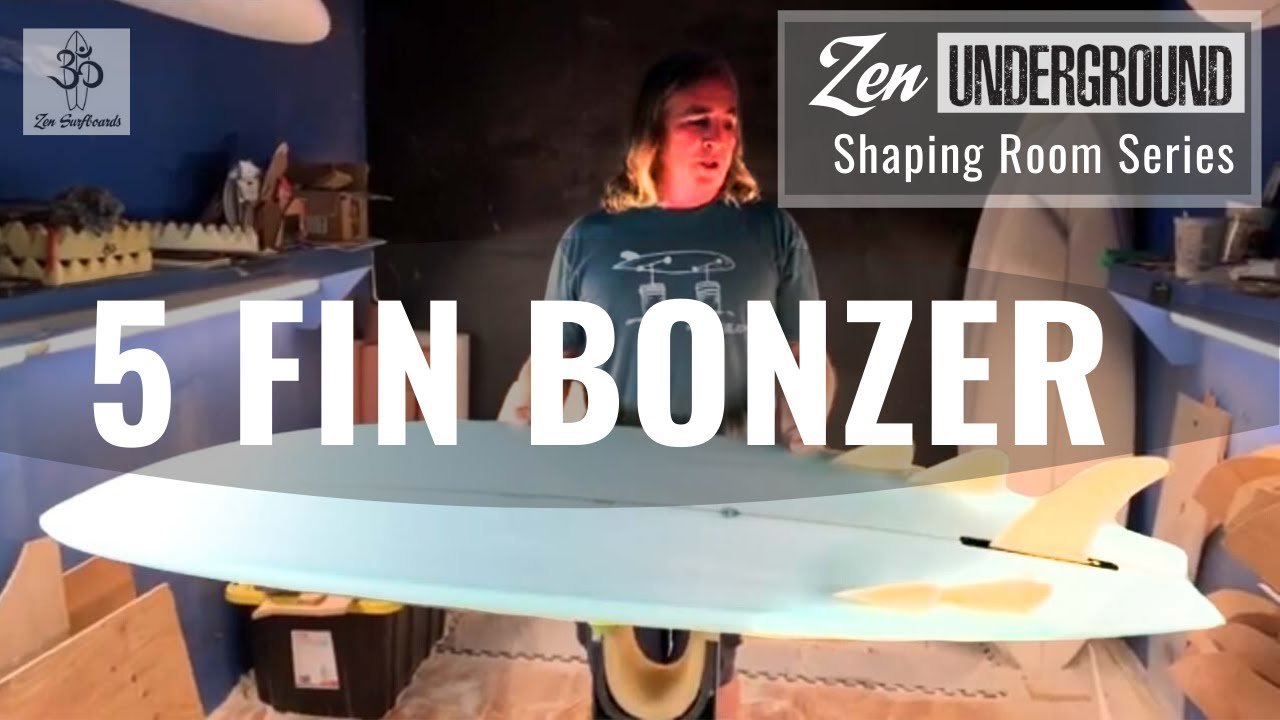 Focus 5 Fin Bonzer Surfboard // Zen Underground Shaping Room // Zen