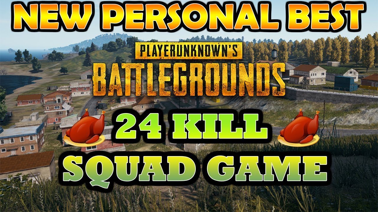 pubg mobile NEW PERSONAL BEST - 24 KILL SQUAD GAME - PUBG