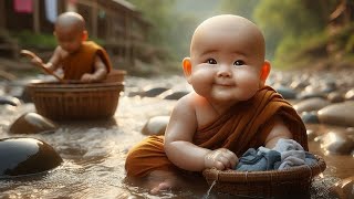 | | Little monk so cute | | Funny moments of cute monk | | 🔥🔥#monk #cute #funny 🌼🌿🌺☘️🏵️🌱🌻