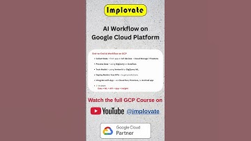 AI Workflow on Google Cloud 🧩 | End-to-End ML Pipeline Explained #implovate #gcp #learngcp