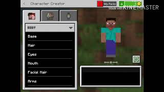 How to make a HeroBrine skin in MCPE screenshot 2