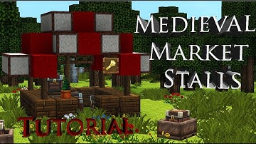 Minecraft Medieval Market Stalls Tutorial/Let