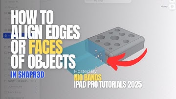 How to Align Objects in Shapr3D (iPad Pro Beginner Tutorial)