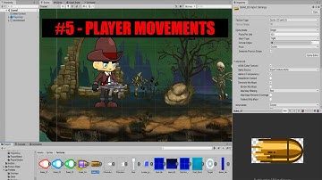 Player Movements Jump, Run, Shoot In Unity #5 | Complete 2D Platformer in Unity