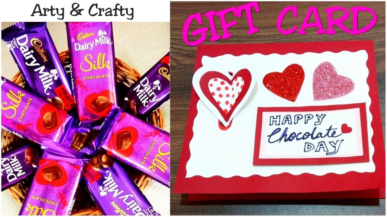 DIY Valentine Day Chocolate Card / Gift Card Idea /How to Make ...