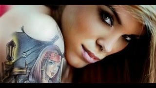 Speed art &quot;Girl with tatoo&quot; (Девушка с татуировкой)