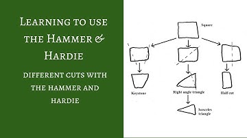 Roman mosaics - different marble cuts with the hammer and hardie