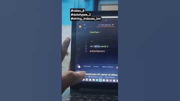Python series #8 - Hindi | String indexing & len() Function | Python Datatypes #Python #learnpython