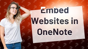 Can I embed a website into OneNote?