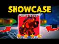WORLD ENDER Showcase! BEST Mythic Weapon?| Survive Zombie Arena Roblox