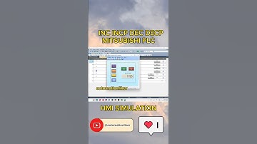 INC INCP DEC DECP Mitsubishi PLC RCPU GX Works3 HMI Simulation Shorts #mitsubishi #plc #shorts