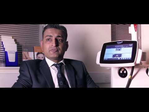 Dr Sundeep Soin, GP at West Byfleet Health Centre Surrey Skincare with the Nordlys by Ellipse by Ellipse UK & Ireland