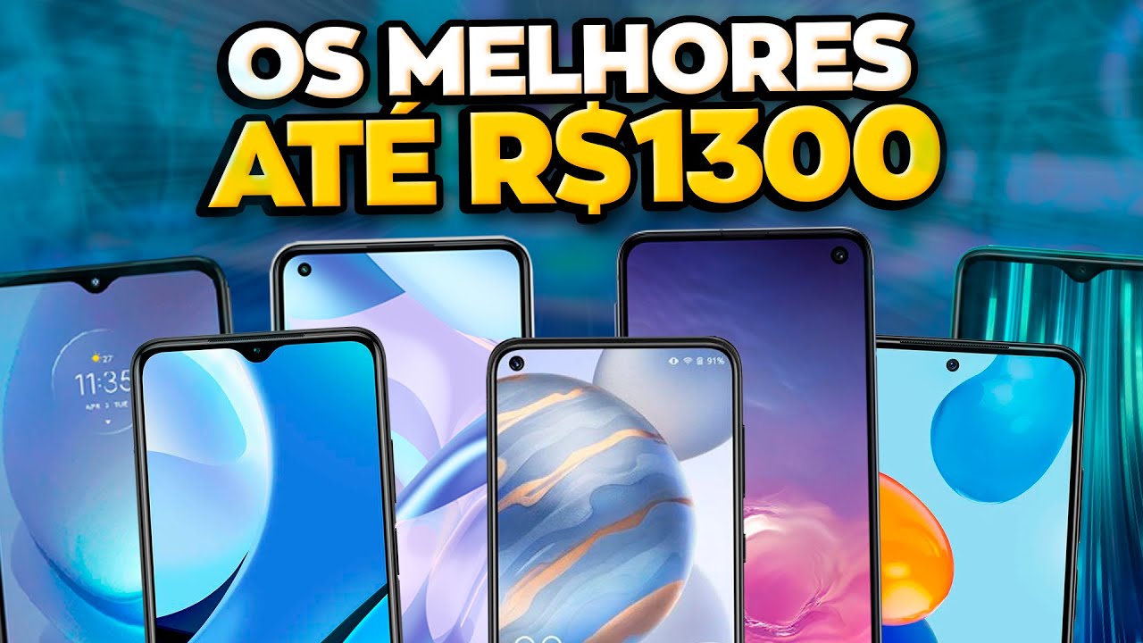 OS 3 CELULARES mais POTENTES até 1300 REAIS / NÃO TRAVA e tem CÂMERA ...