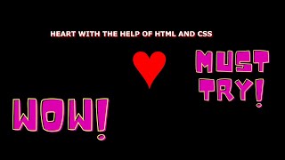 Celebrity HTML CSS Animations| HEART using HTML and CSS ANIMATION| Easy way to create a heart in HTML and CSS Wealth
