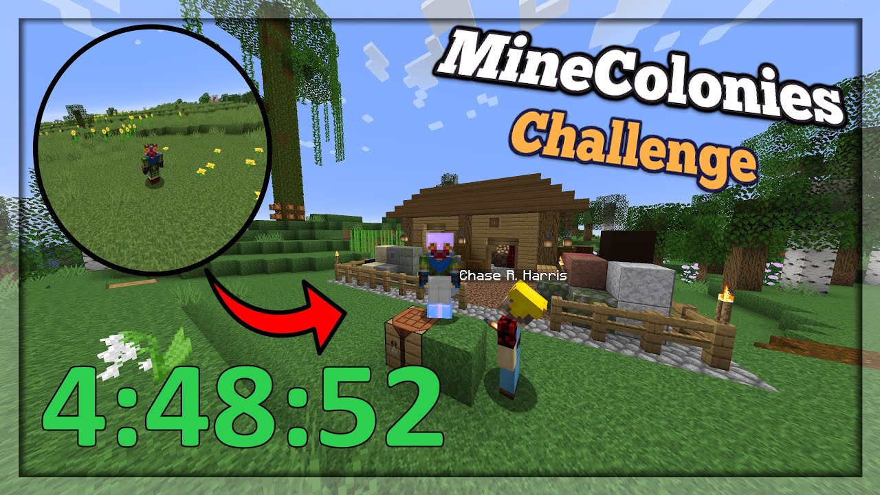 MINECOLONIES SPEEDRUN CHALLENGE WOODEN STYLE TIER 5 YouTube