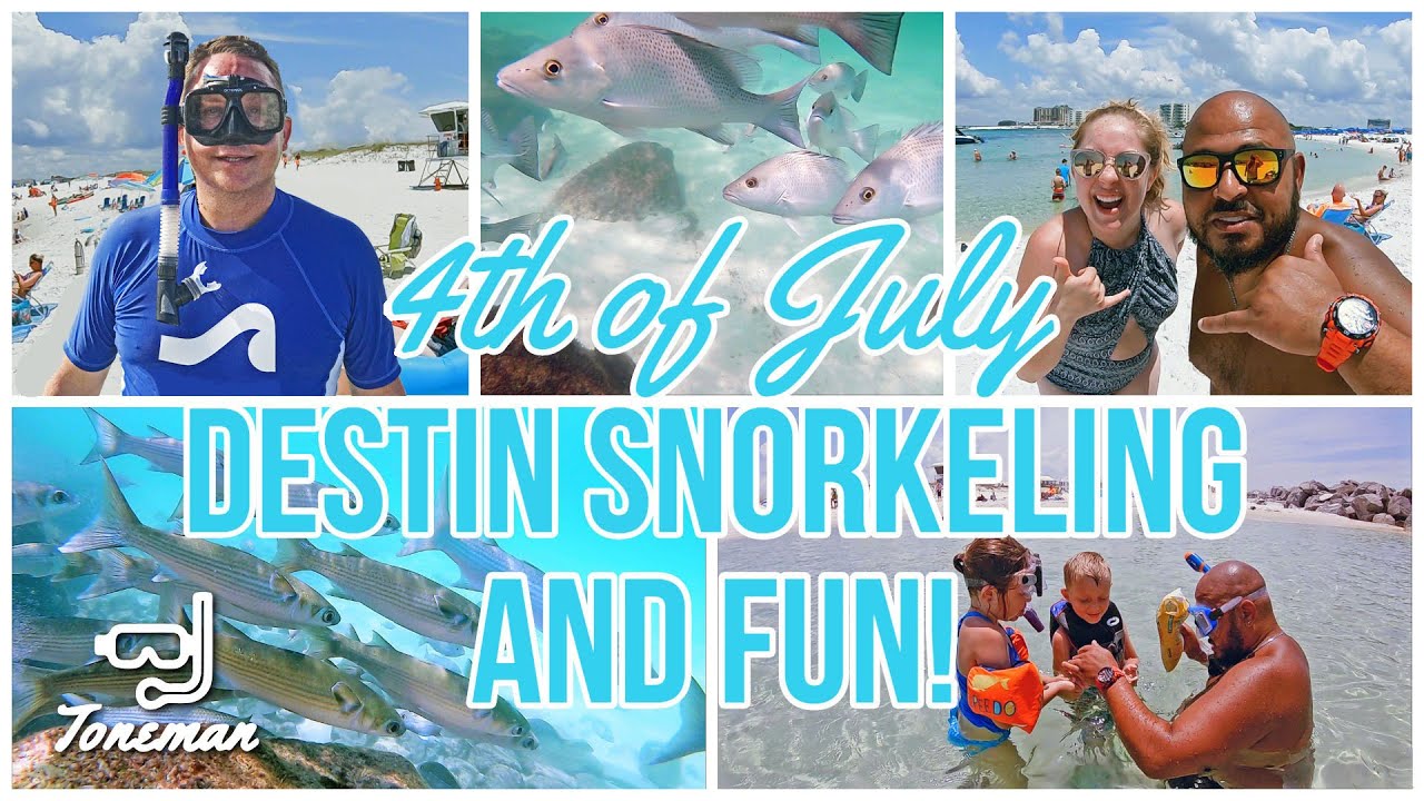Destin Snorkeling and Fun on the Fourth of July! YouTube