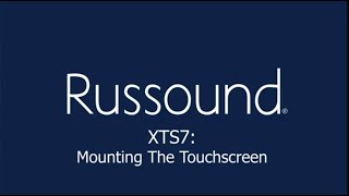 Details XTS7: Mounting The Touchscreen Update