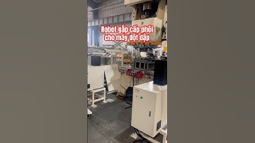 Robot gắp cấp phôi cho máy đột dập thay thế công nhân