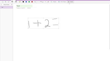 Solving OneNote Maths Equations with a pen