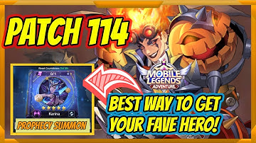 Patch 114 - Karina Revamp x Prophecy Summon x Endless Darkness | Mobile Legends: Adventure
