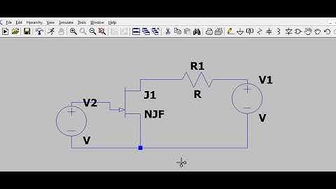 LTSpice JFET Characteristics || JFET I V charateristics using LTSpice