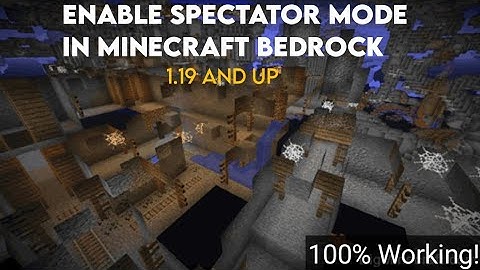 Enable spectator mode in minecraft bedrock! (1.19 and up)