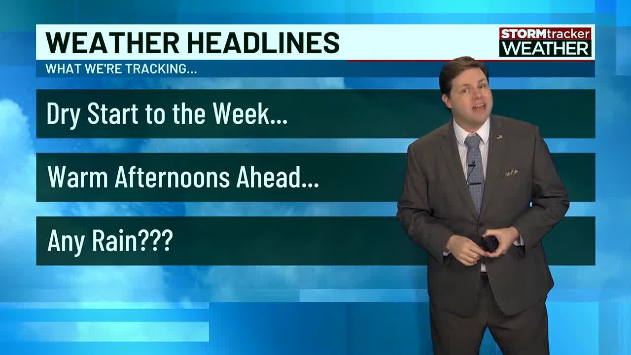 Temperatures remain above average - YouTube