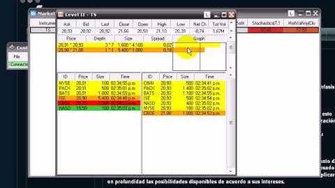 NinjaTrader usando el Level 2 y time and sales