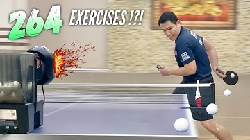 264 exercises & adjustable spin - arc - placement and random | NOVA S PRO | PONGBOT