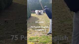 Can I Hit The Target at 20 Yards? #archery #warbow Target Shooting With A War Bow.