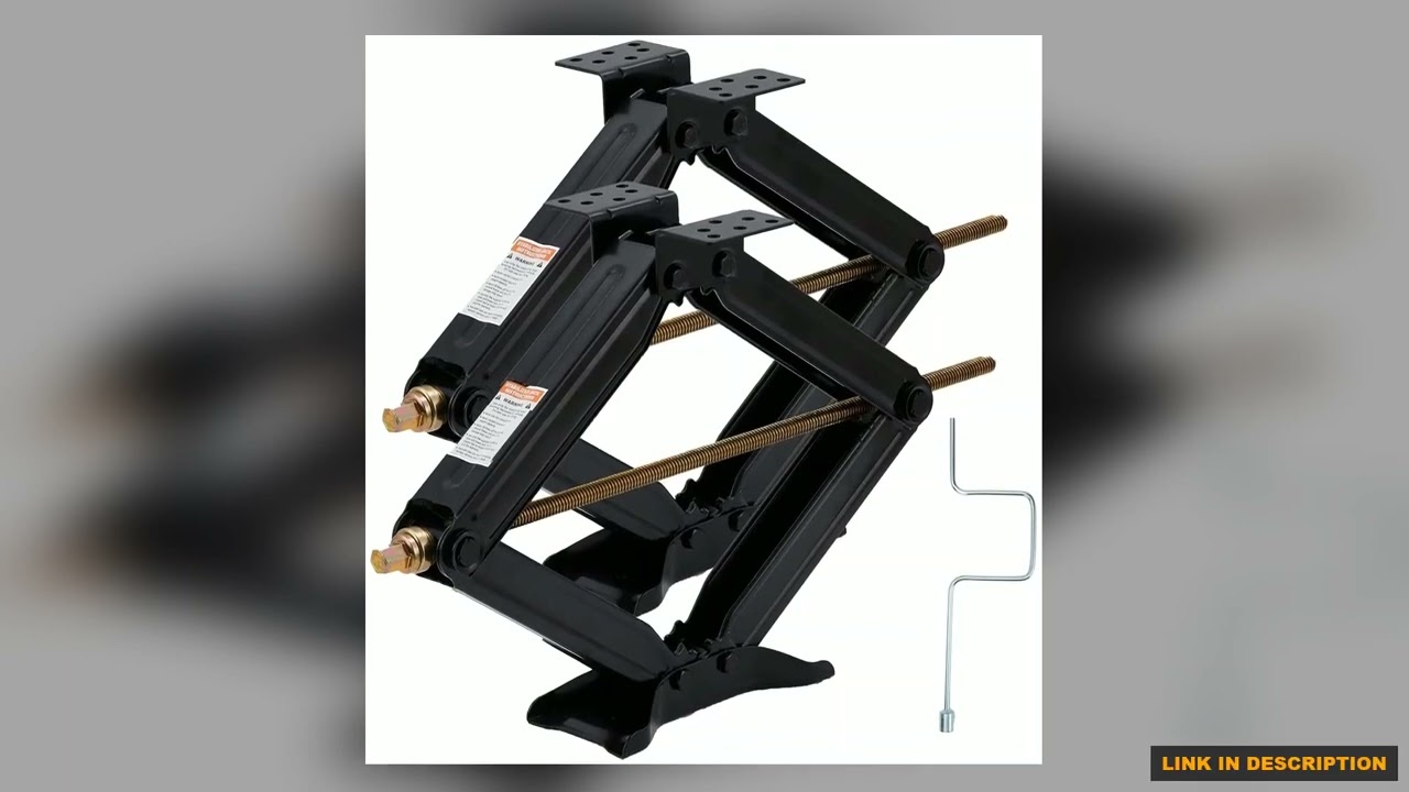 RV Trailer Stabilizer Jacks Heavy Duty 24 7500LBS Capacity Trailer Leveling Jack with Stable Base
