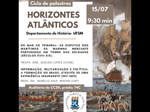 1° ciclo de palestra Horizontes Atlânticos