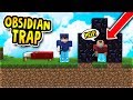 HILARIOUS OBSIDIAN TRAP! (Minecraft Bed Wars Trolling)