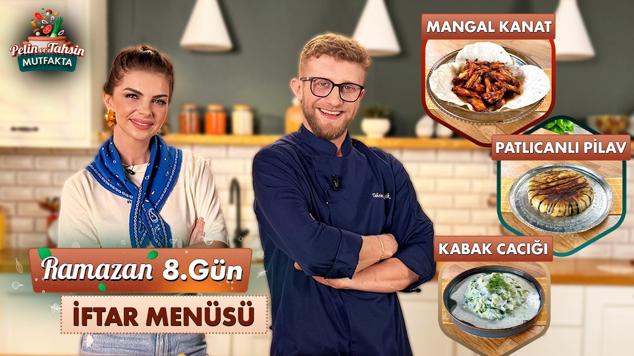 Mangal Tadında Pratik Kanat, Patlıcanlı Pilav ve Kabak Cacığı Tarifi | Pelin ve Tahsin Mutfakta