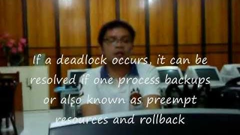Operating System (Deadlocks)