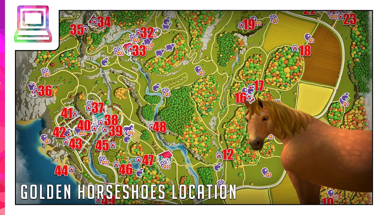 Horse Club Adventures 2 - Golden Horseshoes Location - YouTube