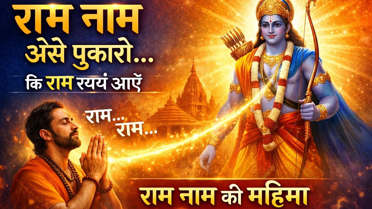 राम नाम को ऐसे पुकारो कि राम स्वयं आएँ | राम नाम की महिमा #ram🙏🏻🙏🏻🙏🏻🙏🏻