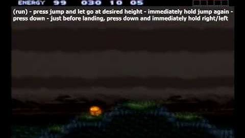 Super Metroid - best way to mockball, short charge explained