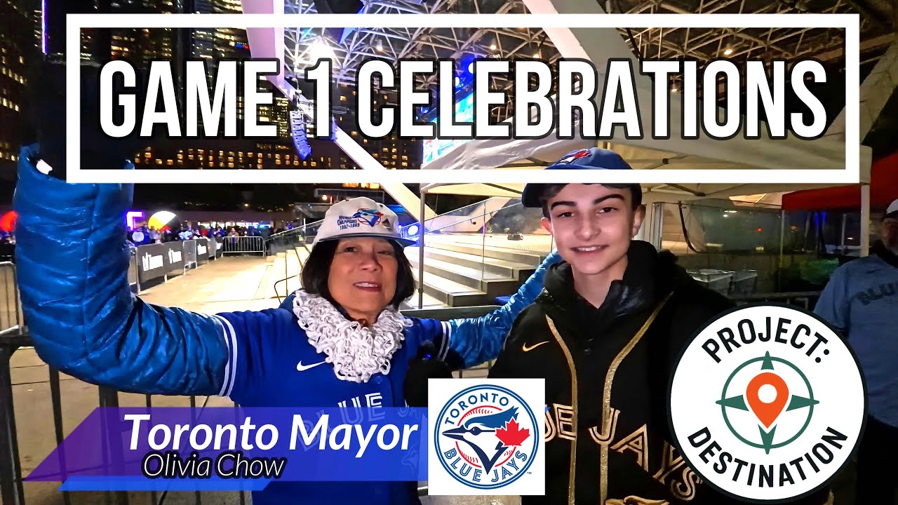 Toronto’s Blue Jays Game 1 Win Celebrations | Nathan Phillips Square & Rogers Centre