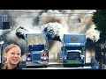 Unbelievable Drag Racing Loaded Semi Truck. Shocked Greta!