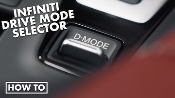 How to use the Drive Mode Selector in the 2022 Infiniti QX55