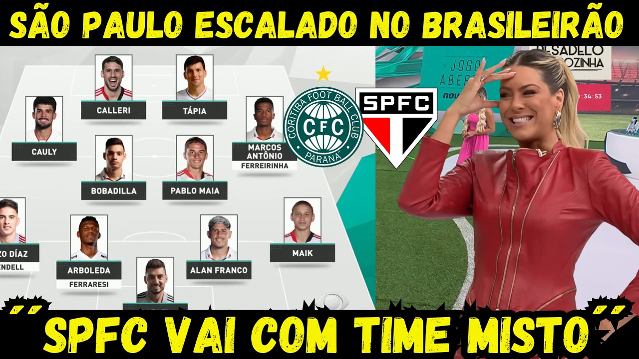 TEM NOVIDADE NA ESCALAÇÃO DO SÃO PAULO!´´SPFC VEM COM TIME MISTO´´! NOTICIAS DO SAO PAULO