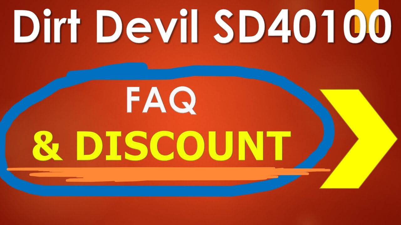 Dirt Devil Featherlite Cyclonic Bagless Canister Vacuum SD40100 Dirt