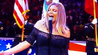 Fergie sings the National Anthem 2018 NBA All Star Game