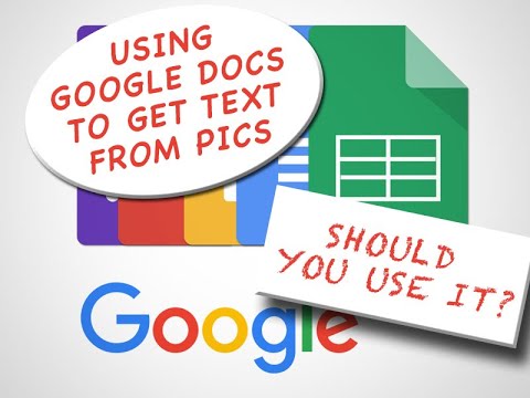 Use Google Docs to get Text from Images and Pictures (And should you? )